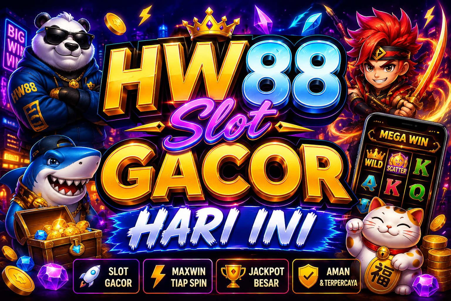 HW88 : Platform Slot Gacor Hari Ini , Pilihan Banyak Provider