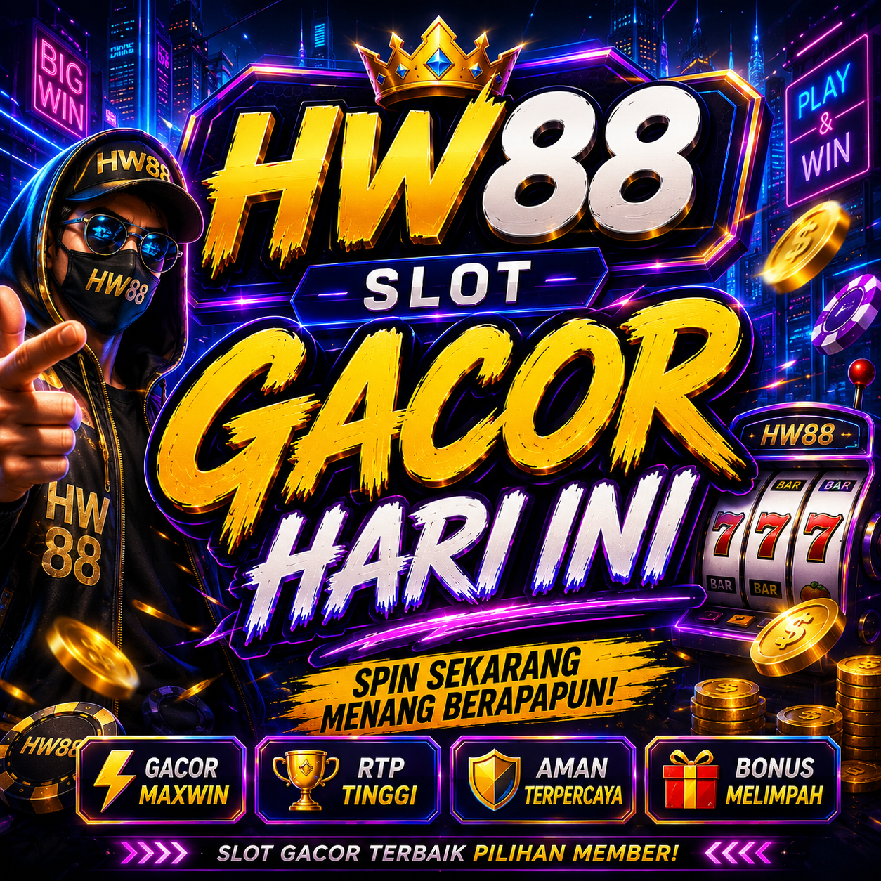 HW88 : Situs Slot Gacor Dengan Banyak pilihan Fitur & Bonus Menarik
