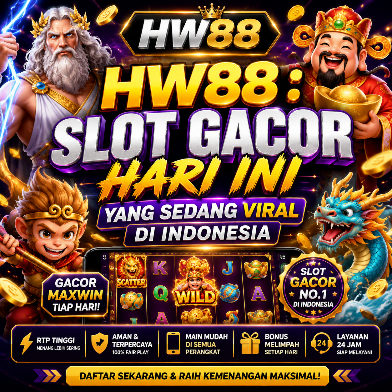 HW88 : Pilihan Game Slot Gacor Yang Sedang Viral Di Indonesia