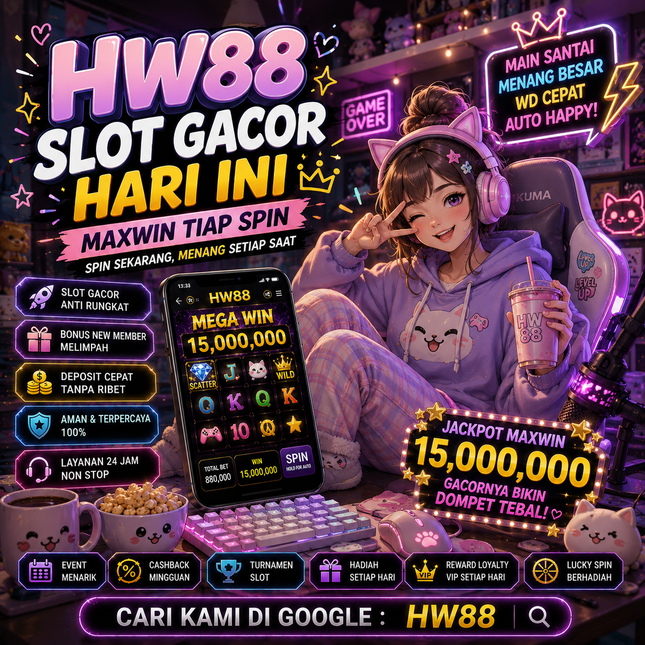 HW88 : Mengikuti Perkembangan Slot Gacor Hari Ini Yang Sedang Ramai