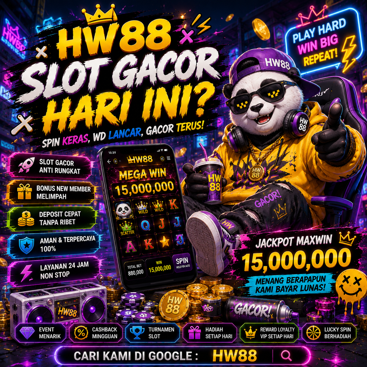 HW88 : Situs Slot Gacor Hari Ini Dengan Pilihan Permainan Populer Yang Banyak Dicari